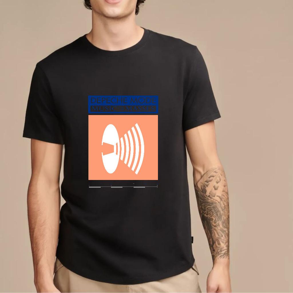 Depeche Mode Music for the Masses T-Shirt Bianca Unisex Tutte le Taglie