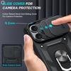 Custodia per iPhone 15 14 13 12 11 Pro XS Max XR 8 7 Plus fotocamera scorrevole grado militare protezione armatura rotazione di 360 gradi armatura copertura