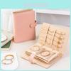 Custodia Organizer per Gioielli in Materiale di Pelle per Viaggio e Uso Regalo