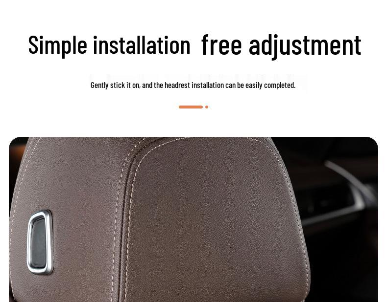 Kashidon Headrest & Lumbar Support Pillow for Maybach S-Class Mercedes Car Seat