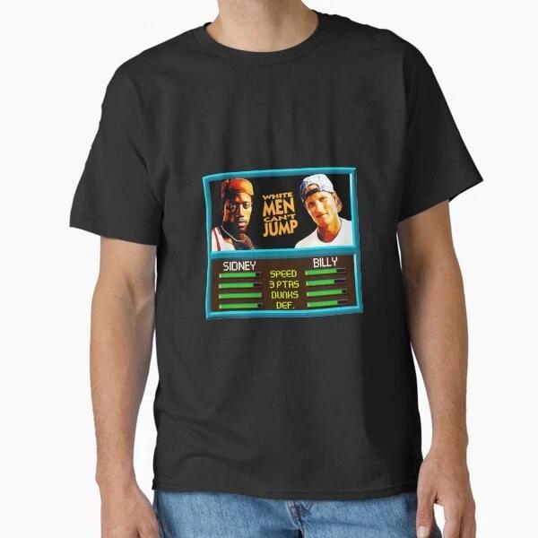 White Unisex Cant Jump Basketball Nba Jam Classic T Made In Usaaus Tshirt S2xl S