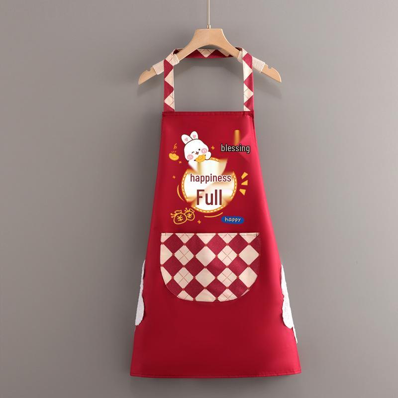 Women's Fashion Waterproof Apron - Oil-Proof, Stylish Waist for Cooking and Catering
