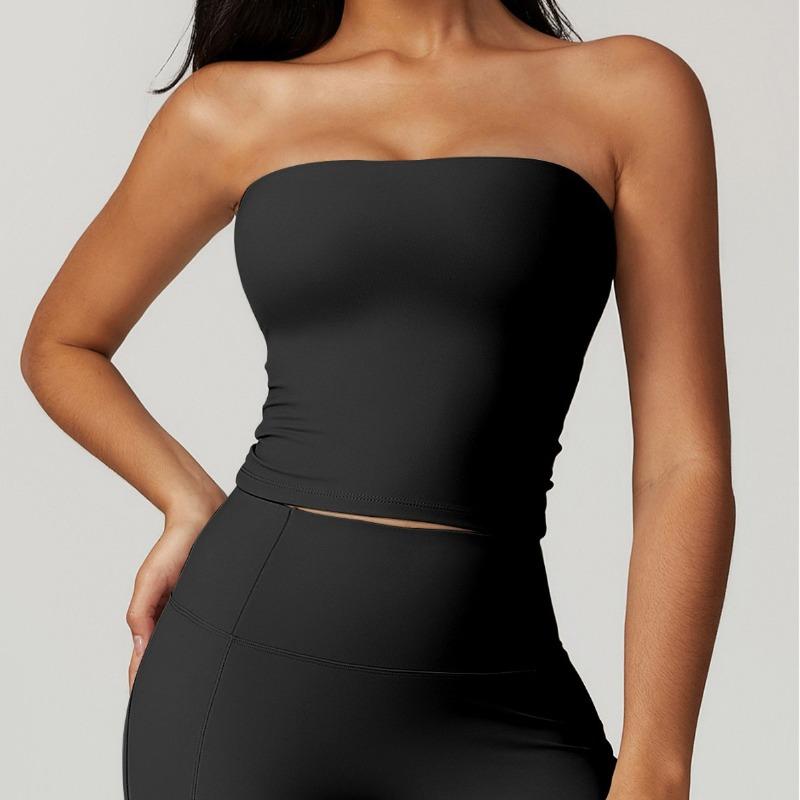 New tube top sports yoga backless kink top super soft nylon fitness outdoor