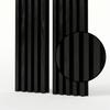 Acoustic Wall Panel Mebano PRO Black Wood-Effect on Black Felt 2x 26,5x240 cm