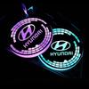 Accessories for Hyundai IX25 I10 Accent Solaris Verna Tucson Santa Fe Kona Elantra Sonata Car Coaster Light Water Cup Holder AH4