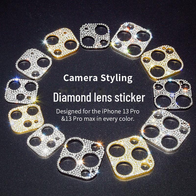 iPhone 13 Pro Max Diamond Camera Lens Film - Anti-Scratch Protection