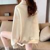 Navava Casual Ribbed Collar Long Sleeve Sweatshirt Nt2244