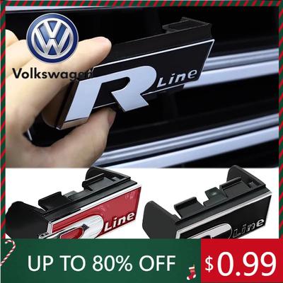 2026 Horké Pro VOLKSWAGEN VW ABS Znak na auto Logo přední mřížky pro R Rline Touareg Polo GTI Golf Tiguan CC Passat R36 Scirocco Auto