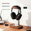 Solid Wood Headset Holder Headphone Stand Computer Gaming Hanger with Base Storage