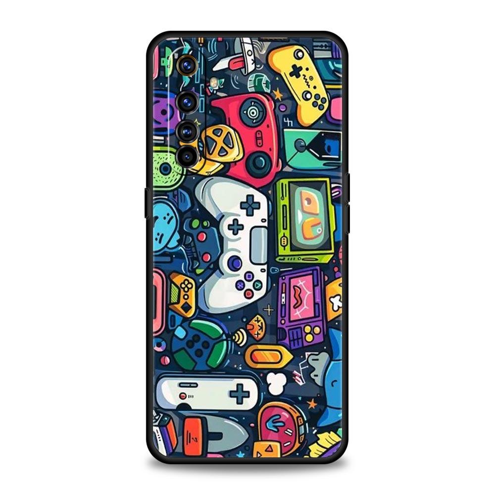 Technology Game Console Soft TPU For Realme 13 12 11 10 9 Pro Plus GT3 GT2 C21 C25 C35 C53 C55 C67 Pro 5G Phone Case Cover Capas 13 Pro Plus