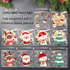 100/200/300 bucăți pungă de bomboane pentru prăjituri de Crăciun cu model de Moș Crăciun, pungă de ambalare cadou cu auto-sigilare pentru decorarea petrecerii de Anul Nou de Crăciun