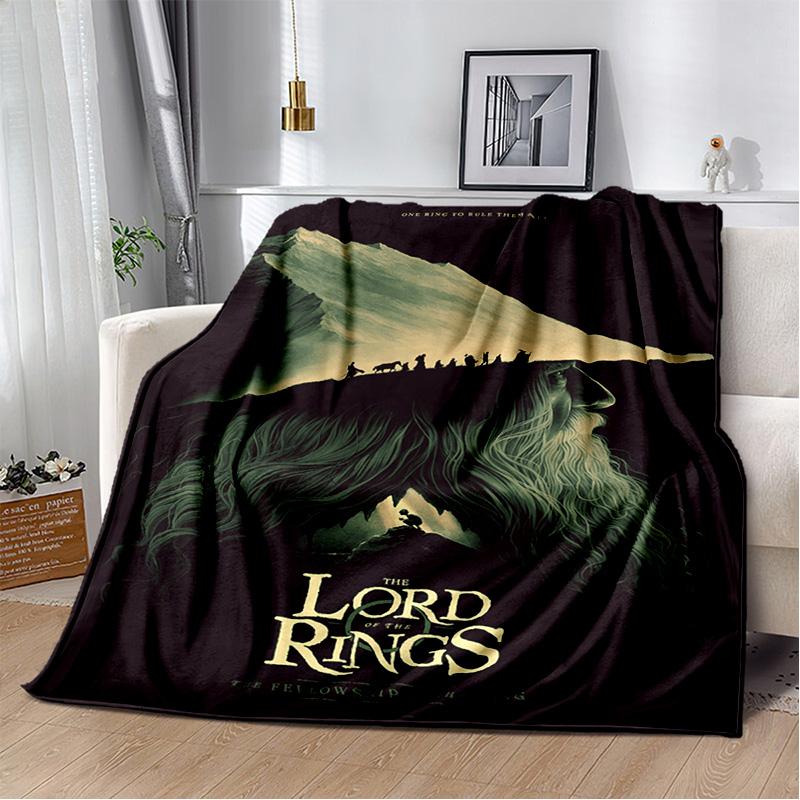 Movie L-Lord of The Rings H-Hobbit Soft Plush Blanket,Flannel Blanket Throw Blanket for Living Room Bedroom Bed Sofa Cover Child