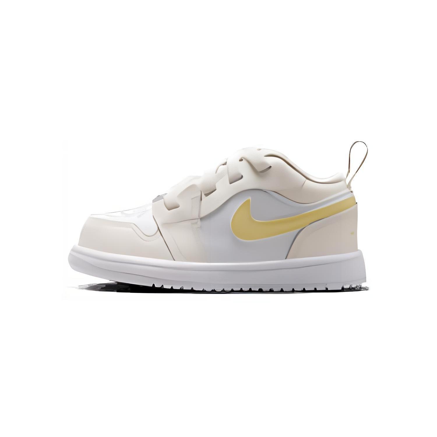 

Jordan Air Jordan 1 Low Comfortable Slip Resistant Cushioning Low top Toddler Shoes White Yellow Infant And Toddler FN7398-181 23.5