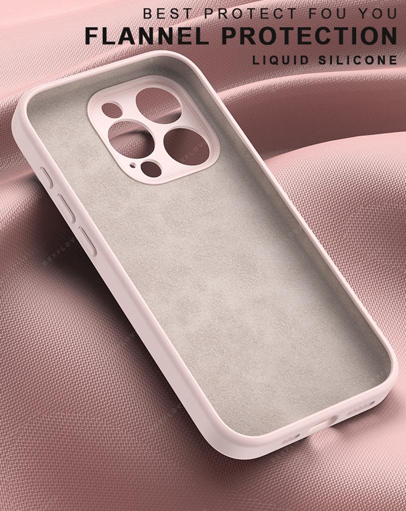 Magnetic Liduid Silicone Stand Phone Case For iPhone 15 14 16 Plus 11 12 13 16 Pro Max Magsafe Ring Holder Protector Soft Cover