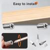 Self-Tapping Screws Cabinet Laminate Support,2024 New Shelf Pegs Pins with Non-Slip Sleeve, Shelf Pegs for Shelves, Shelf Support Pegs for Furniture