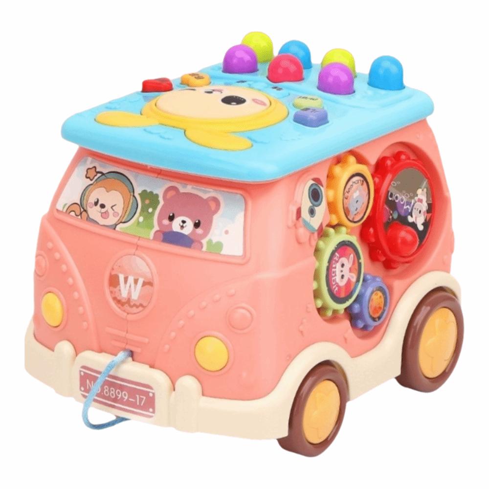 Puzzle Busy Musical Bus Multifunction Touch Learning Educational Toy  Outdoor Indoor
