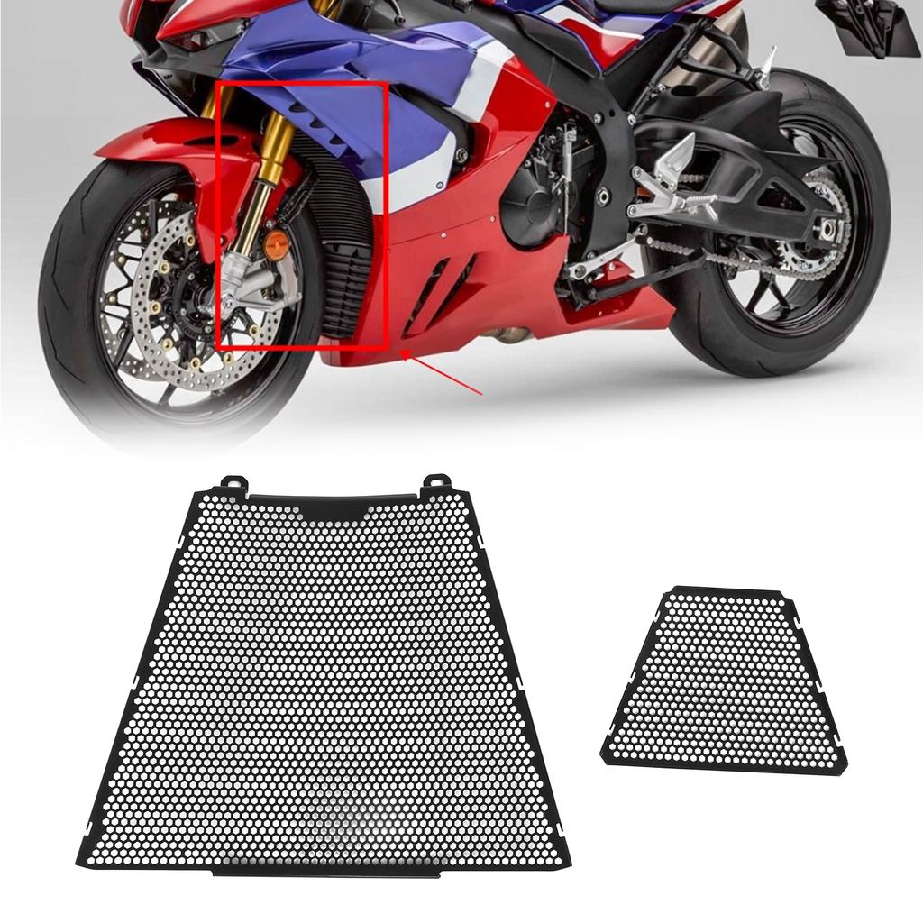 Motorrad Kühlergrill Abdeckung Schutz Kühlerflüssigkeitsschutzsystem Ersatz für CBR1000RRR SP 20202021