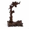 Schwarzes Holz Schmuckständer für Halsketten und Anhänger Pfirsich Jade 13*8*23cm