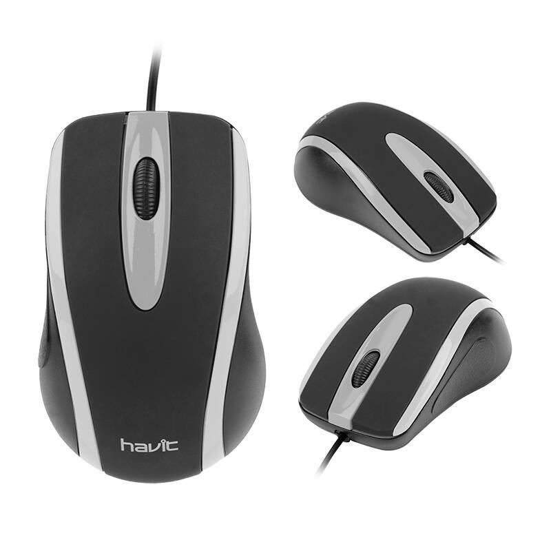 Havit Ms753 Universal Mouse (Black-Grey)