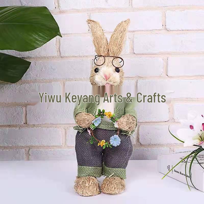 Easter Bunny Cattail Rabbit Ornaments - Home, Mall, and Garden Decor
