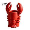 Novelty Desk Decor Lobster Pen Holder, 3D Printed Desktop Organizer, Crayfish Pencil Stand Creative Office Gift for Student Supplies, Halloween Party