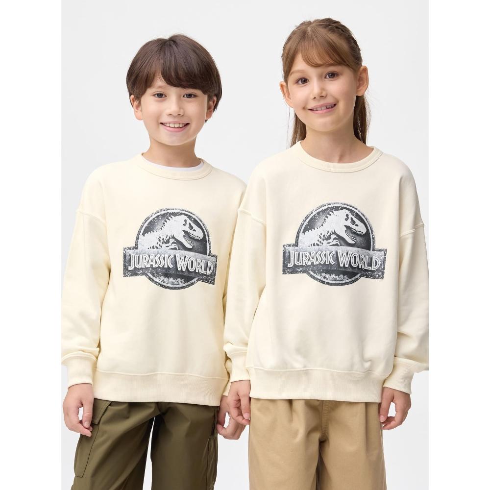 

Gu By Uniqlo Kids Graphic Sweatshirt Jurassic World 30 NATURAL/160cm