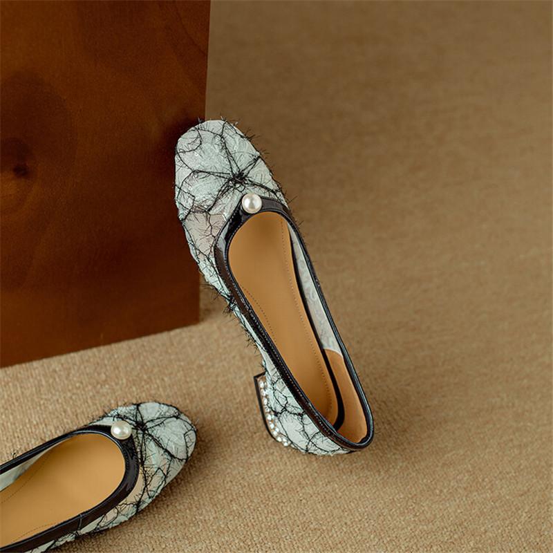 Fashion New Summer Women Pumps Shoes for Women Fashion Mixed Color Round Toe Casual Shoes Women Low Heel Ladies Shoes Zaptos Mujer