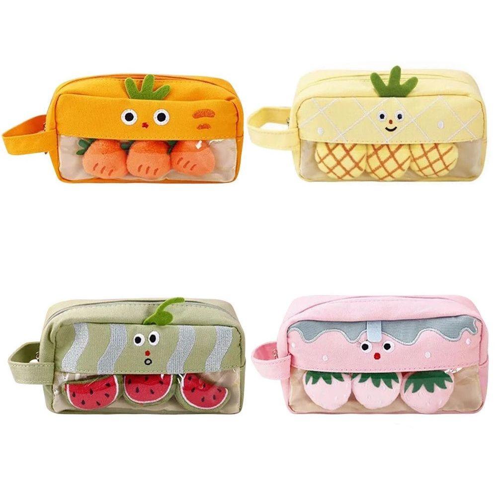 

Канцелярские товары Студенческий мультфильм Канцелярская коробка большой емкости Пенал Плюшевый пенал Сумка для карандашей