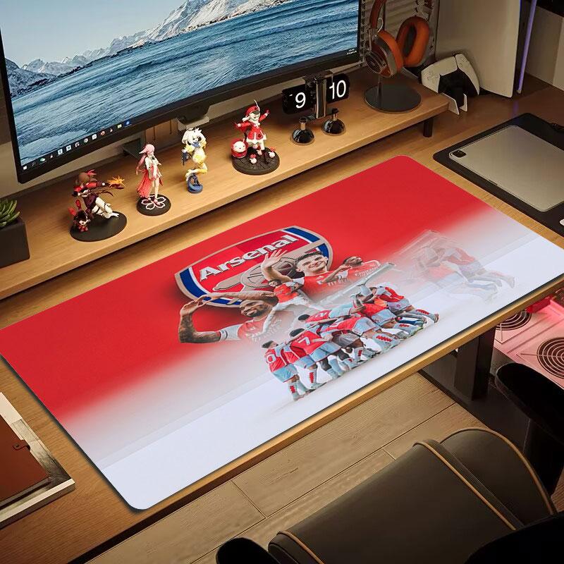 Arsenal F Large Size Mouse Pad Large Gaming Table Cushion Non-slip Laptop Tablet Big Mousepad XXL Mat Mini PC Playmat With Lock Edge
