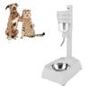 Stående vattendispenser för husdjur med skål i rostfritt stål, hög höjd, katt, hund, vattenmatare, automatisk vattendispenser för husdjur, 500 ml