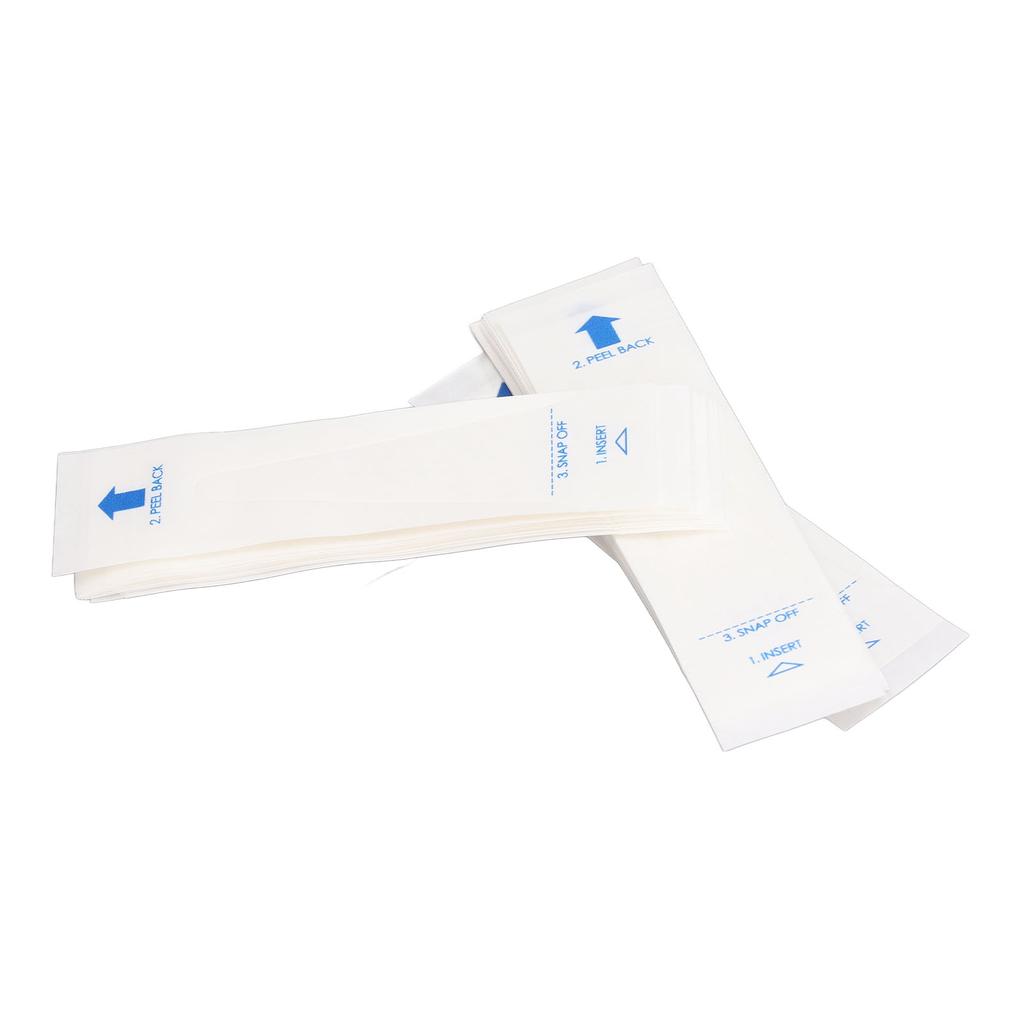50PCS Thermometer Probe Cover PE Film Paper 9.5x2.5cm Disposable Accurate Reliable Thermometer