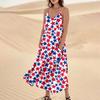 Women's Summer Dress Casual Loose Print Long Beach Vacation Dresses