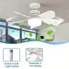 Dimmable LED Light Fan With Remote Control Electric Fan Ceiling Lamp Ceiling Fan Light  Living Room