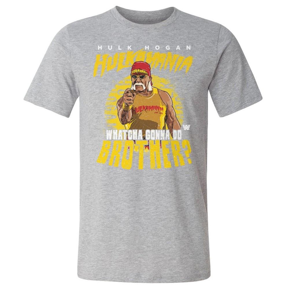 Hulk Hogan Hulkamania Whatcha Gonna Do Brother WHT T-Shirt Gift For Fan S-5XL Unisex T-Shirt XL