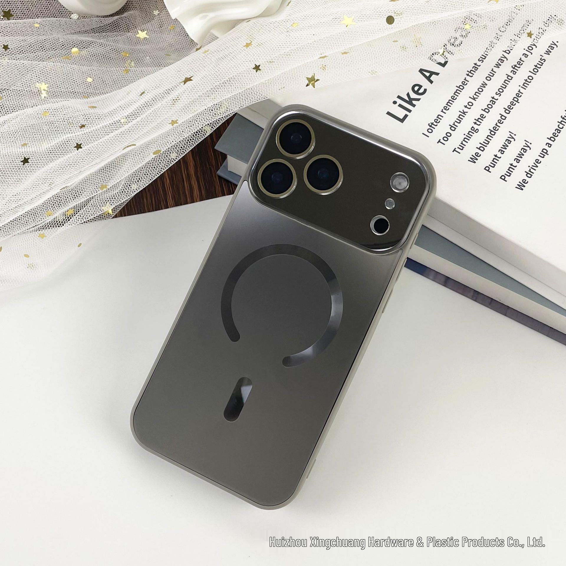 

Магнитный чехол AG Frosted с большим окном для iPhone 16/17 Pro Max iPhone 17 Pro (6.3-inch)