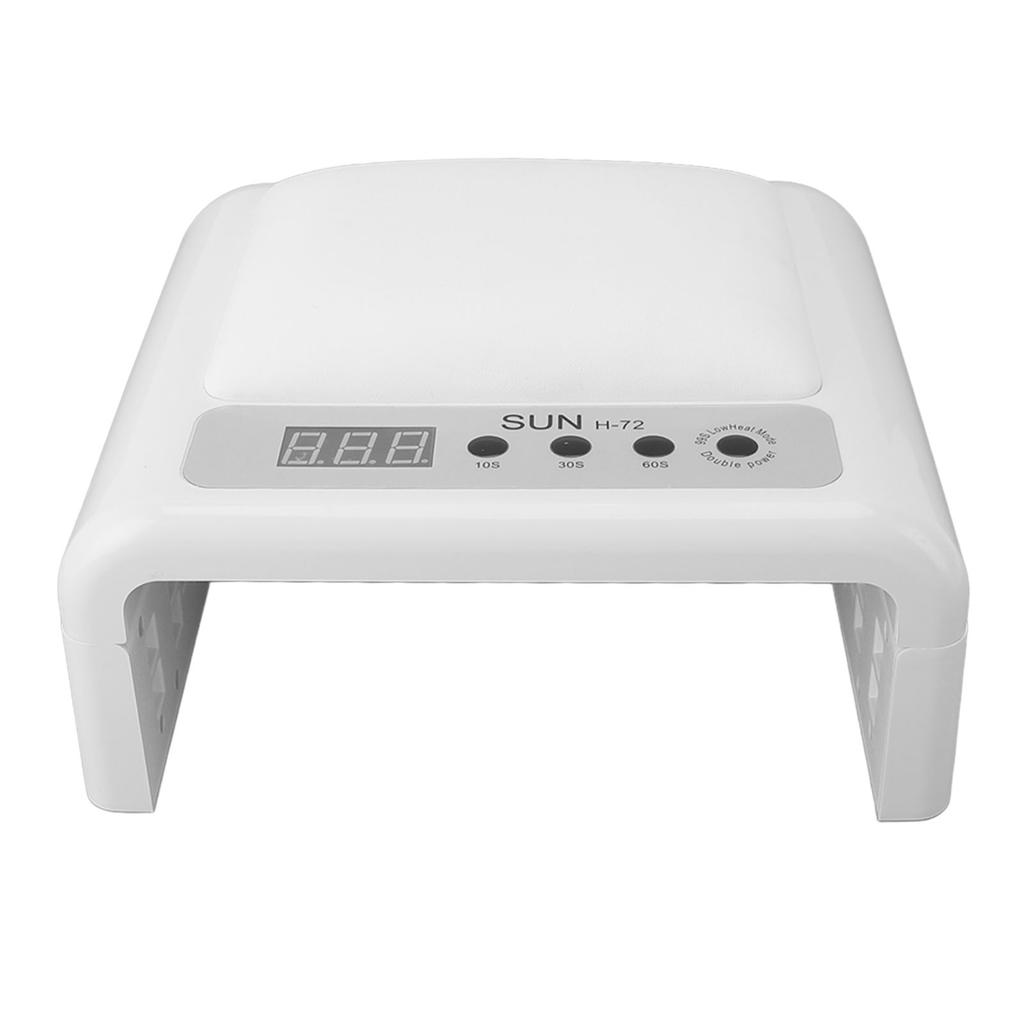 Hand Pillow Nail Lamp Gel Polish UV Curing LED Dryer Light PU Leather Foldable Portable Home Salon