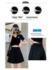 2024 Summer Women's High-Waisted A-Line Pleated Culottes