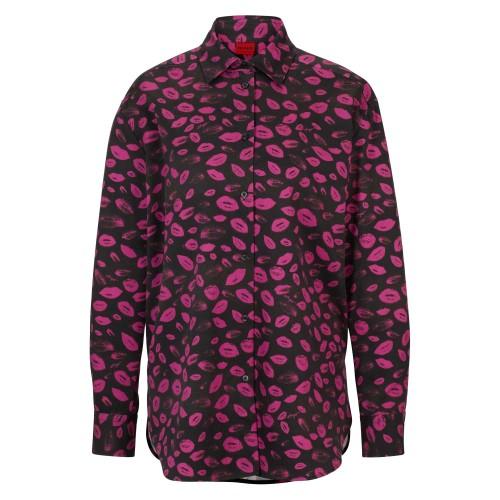 Hugo Womens/Ladies Relaxed Boyfriend Blouse