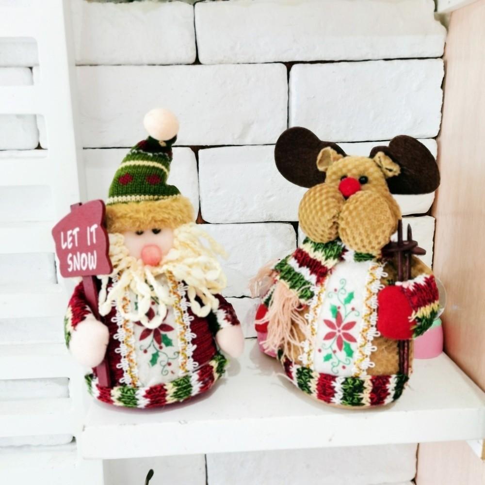 Elk Christmas Tree Pendant Santa Claus Xmas Tree Drop Ornaments Party Supplies
