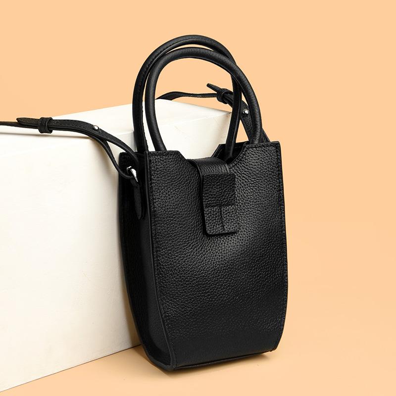 Borse a tracolla a tinta unita in vera pelle per donne signore feminine morbide borse a tracolla tote
