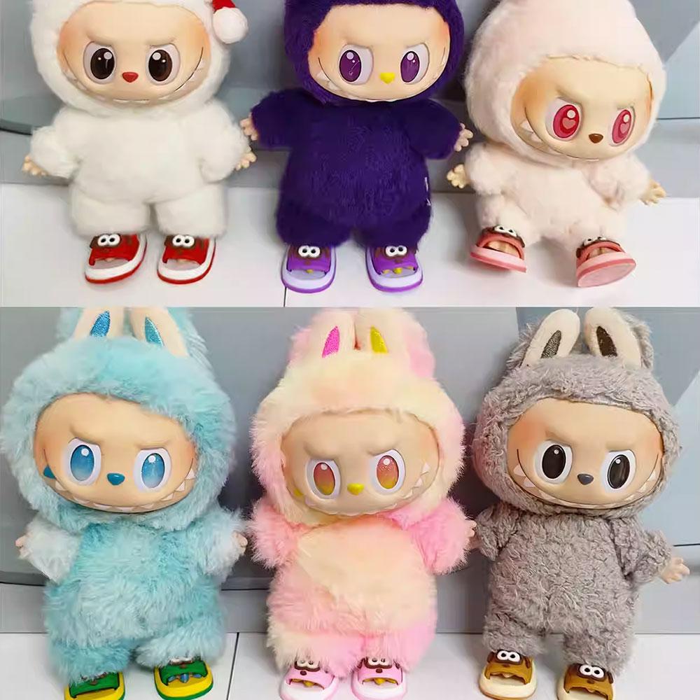 Mini Sandals Shoes Fit designed for LABUBU V1 V2 V3 Cotton Dolls Shoes Stylish Casual Sports Shoes Dolls Accessories DIY Doll Playthings