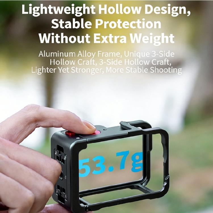 Quick Release Magnetic Cage for Action 6 Camera Frame Easy Installation and Secure Attachment 1/4inch Screw Hole