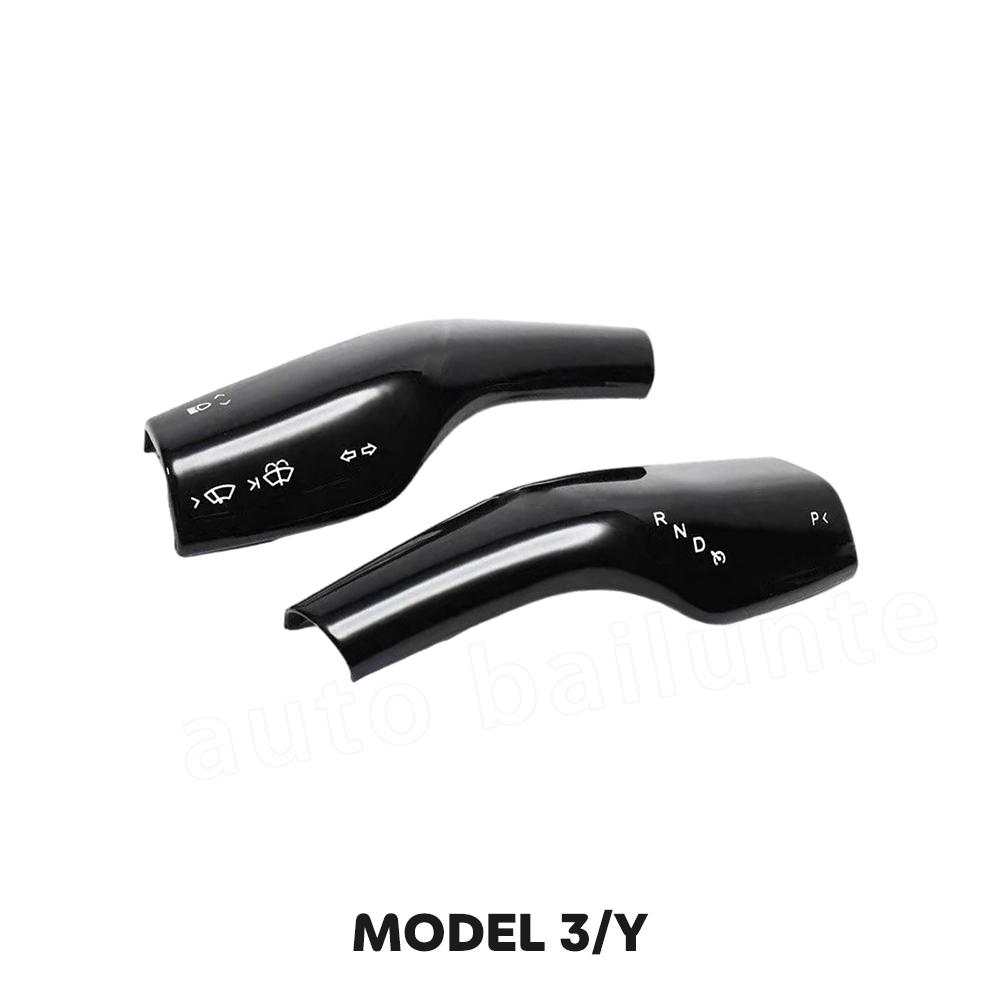 For Tesla Model 3 Y 2017-2023 Carbon Fiber Steering Wheel Cover Steer Wheel Cover Protector Interior Accessories