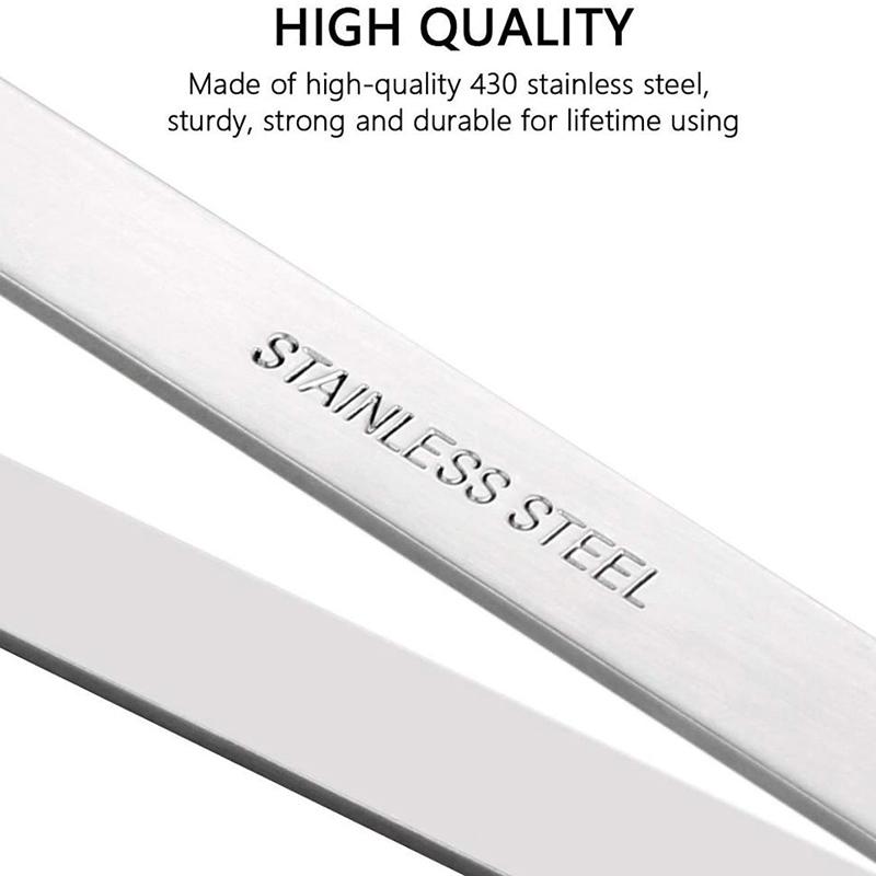 Stainless Steel Chicken Fish Bone Tweezers Flat Slant Tongs Clip Puller Remover Tongs Fish Bone Plucking Clamp Kitchen Gadgets