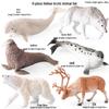 Cross-Border Animal Toy Set: Sheep, Cow, Horse, Donkey, Goat, Poultry Plastic Models