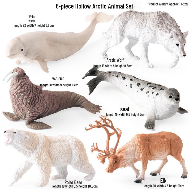 Cross-Border Animal Toy Set: Sheep, Cow, Horse, Donkey, Goat, Poultry Plastic Models