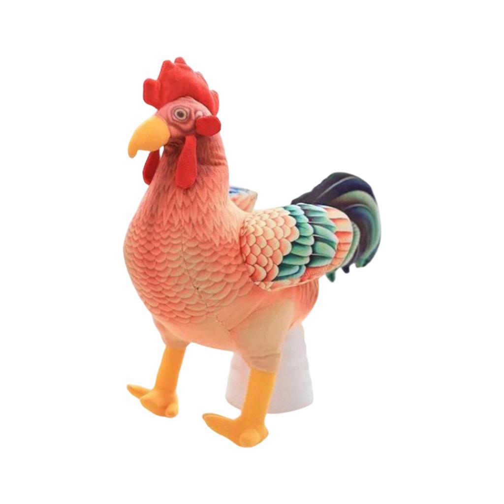 Simulated Rooster Doll Plush Toy Big  Old Hen Pillow Chick Music Chicken Coop Doll Spring Chicken Activity