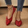 Summer Breathable Flat-bottomed Shallow and Pointed-toe Lazy Shoes on One Foot