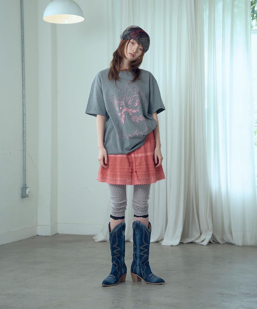 NICEGHOSTCLUB Warped Dolly Tee_Grey(Ng2Gmut516A)