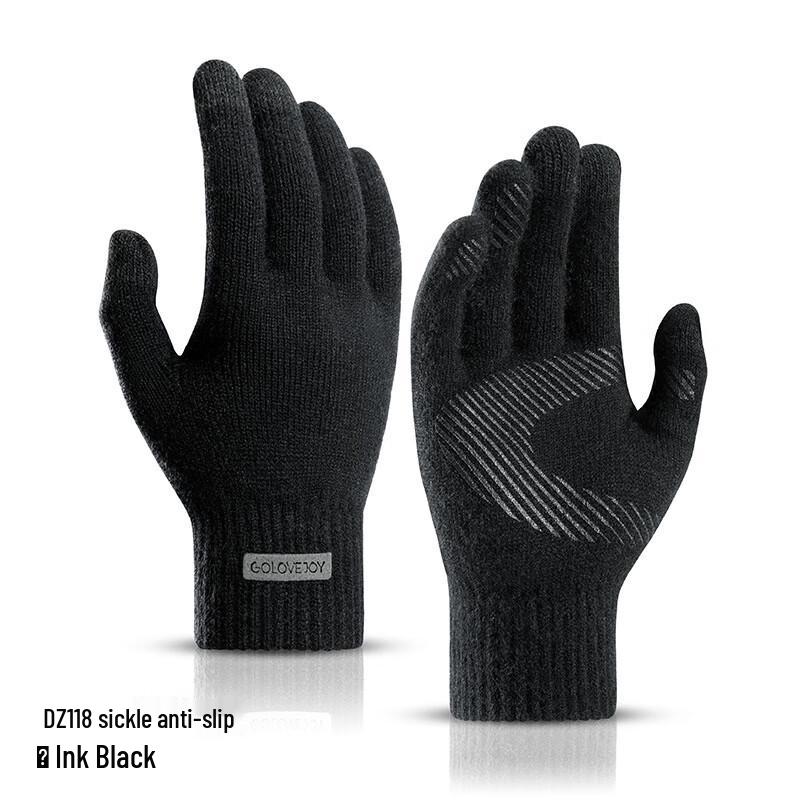 Golovejoy Men s Winter Knitted Cycling Gloves L